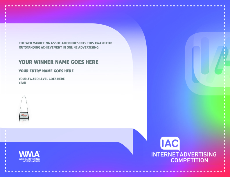2022 IAC Certificate of Achievement 