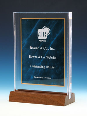 2004 IIR Award Trophy