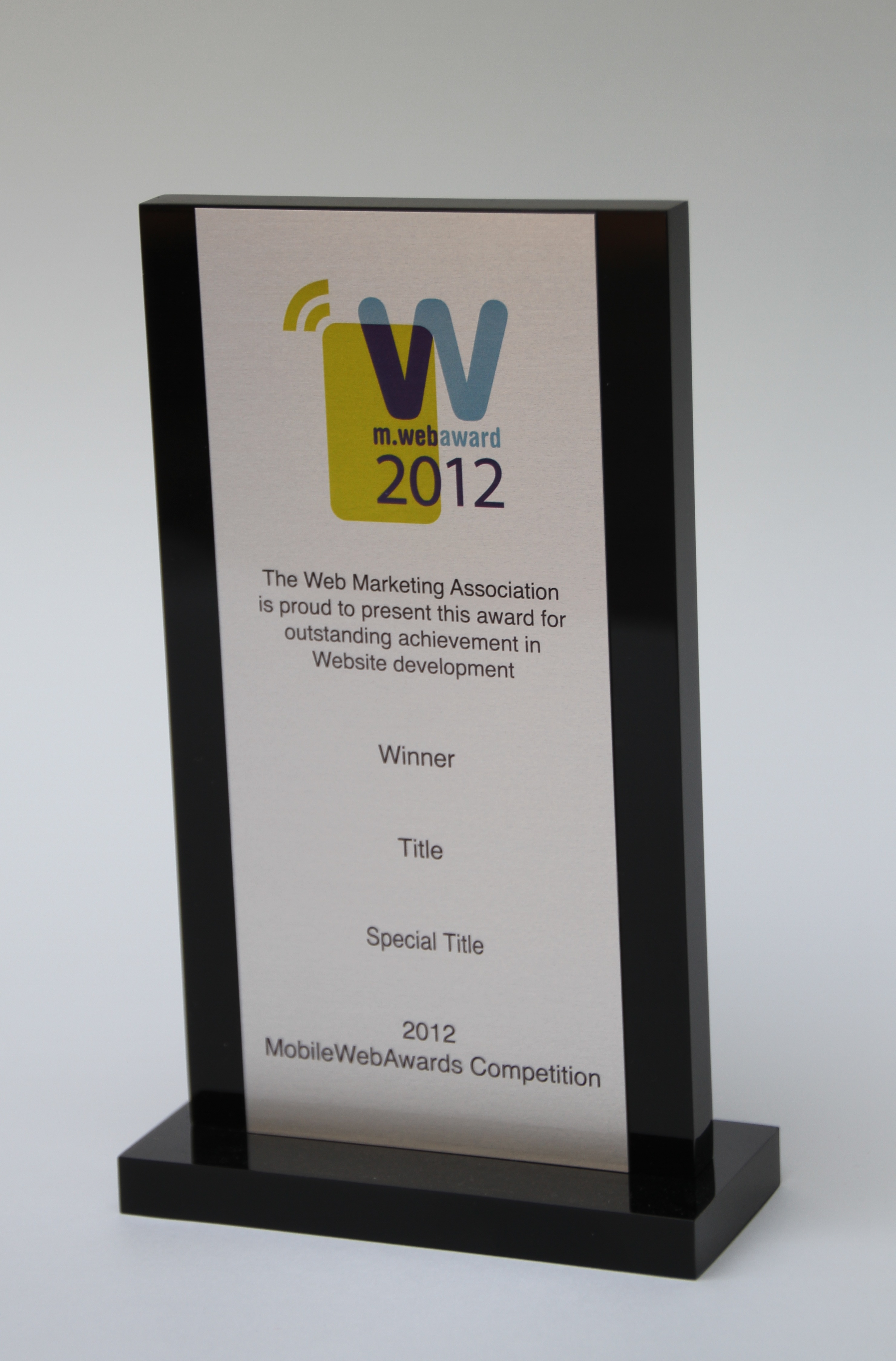 2012 MobileWebAward Trophy